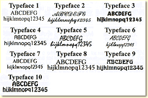 Special Typefaces